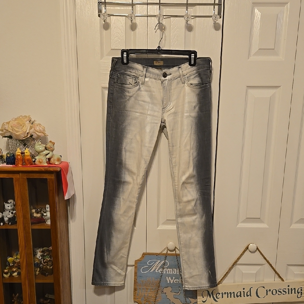 Women's Gray Ombre True Religion Jeans